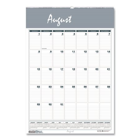 HOUSE OF DOOLITTLE Bar Harbor Recycled Wirebound Monthly Wall Calendar, 12x17, 12-Month (Aug-July): 2022-2023 352